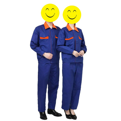 春秋长袖工作服套装男女汽修工程服工厂车间工装劳保服工作服定制|ru