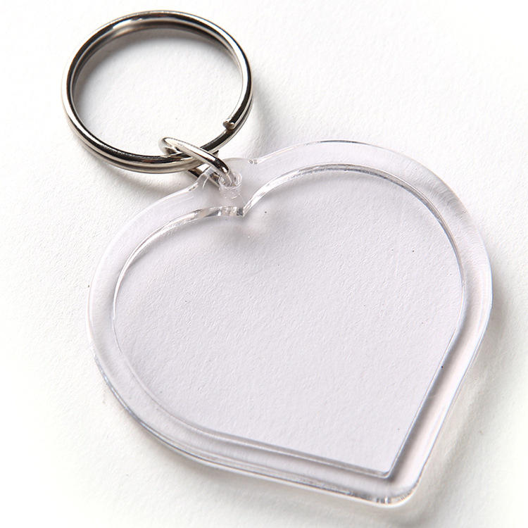 Simple Style Heart Shape Plastic Unisex Bag Pendant Keychain display picture 3