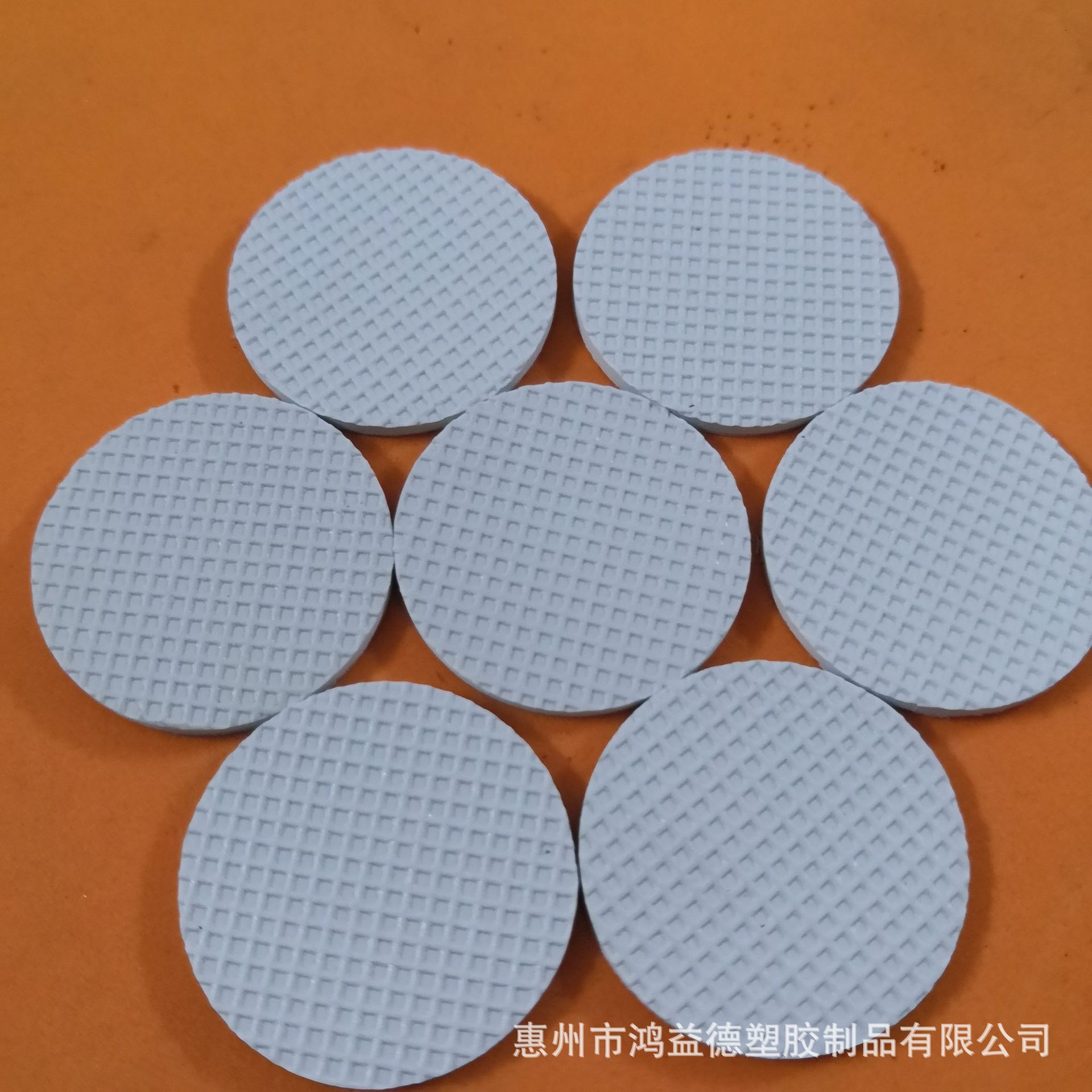 现货供应格纹橡胶垫 灰色硅橡胶脚垫 减震防滑缓冲网纹橡胶垫