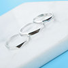 Fresh ring for beloved, silver 925 sample, on index finger, Japanese and Korean, simple and elegant design