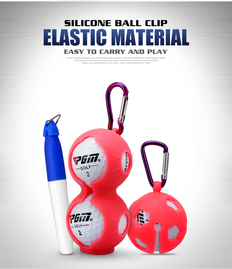 Kẹp bóng golf silicon PGM kèm bút đánh dấu (một bóng / hai bóng) — Kẹp bóng silicon bút đơn (màu ngẫu nhiên), Bút bi đôi kẹp Bóng Silicon (Màu ngẫu nhiên) chi tiết 9