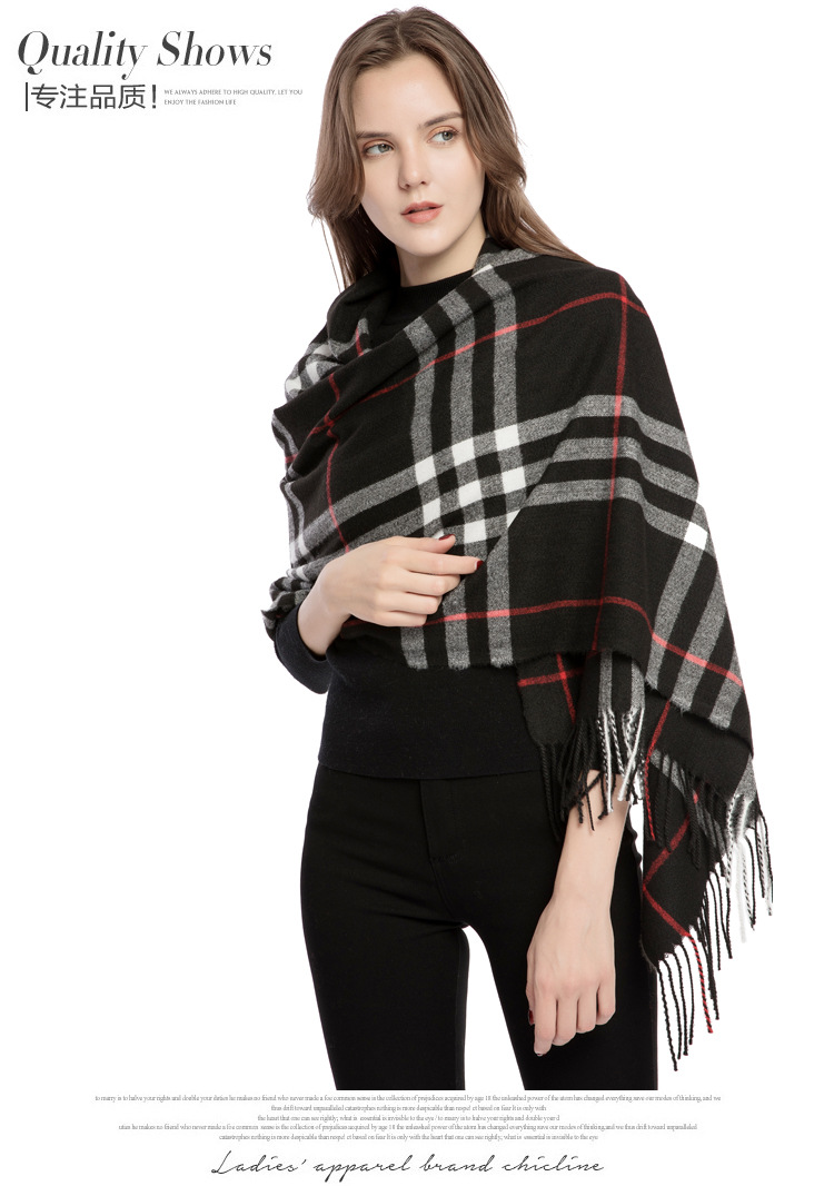 巴宝莉 巴巴格围巾 明星同款