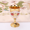 High-end wineglass, metal retro jewelry, European style