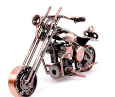 小号铁艺摩托车 时尚家居装饰品摆件 摩托车玩具模型创意手工艺品