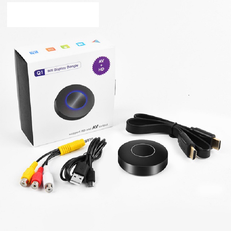 Q1 AV+HDMI雙輸出無線同屏器 RK3036雙核無線WiFi同屏推送寶