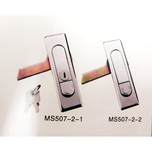 柜锁 MS507-1-2消防柜控制柜门锁 开关柜铁皮柜平面锁