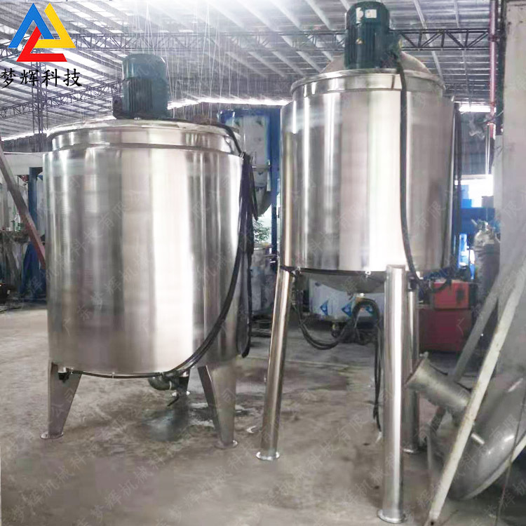 Large and small stainless steel liquid mixing tank food and beverage mixing pot can be used as heating and cooling device model
