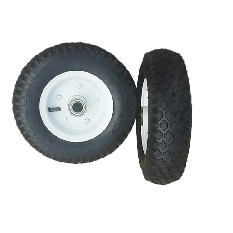山东厂家现货供应胶粉轮4.10-3.50/4气态轮园林手推车轮子