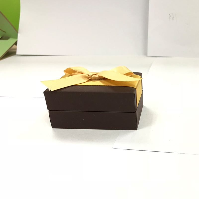 Caja de regalo arco collar caja anillo caja oreja Stud caja regalo para novia caja de joyería al por mayor