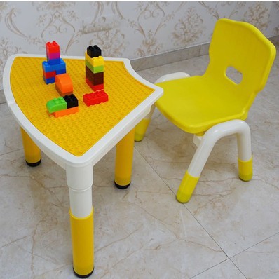 children Toys Desks and chairs Blocks table Sector compatible Lego Building blocks Lifting kindergarten Toy table Mosaic