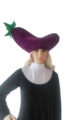 狂欢蔬菜茄子帽 秋收节帽子欧美流行元素蔬菜帽 舞会角色扮演