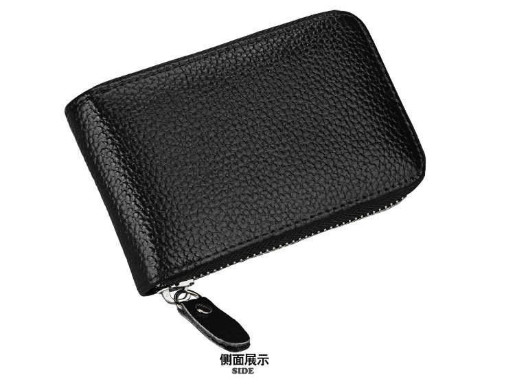 60g Weight Zipper Closure Type Business Occasion Genuine leather Material Solid Color Pattern Unisex Gender Coffee, Royal Blue, Orange, Dark Blue, Pink, Purple, Red, Green, Yellow, Black Color Unisex Solid Color Genuine Leather Coffee Royal Blue Orange Zipper Card Holders 22