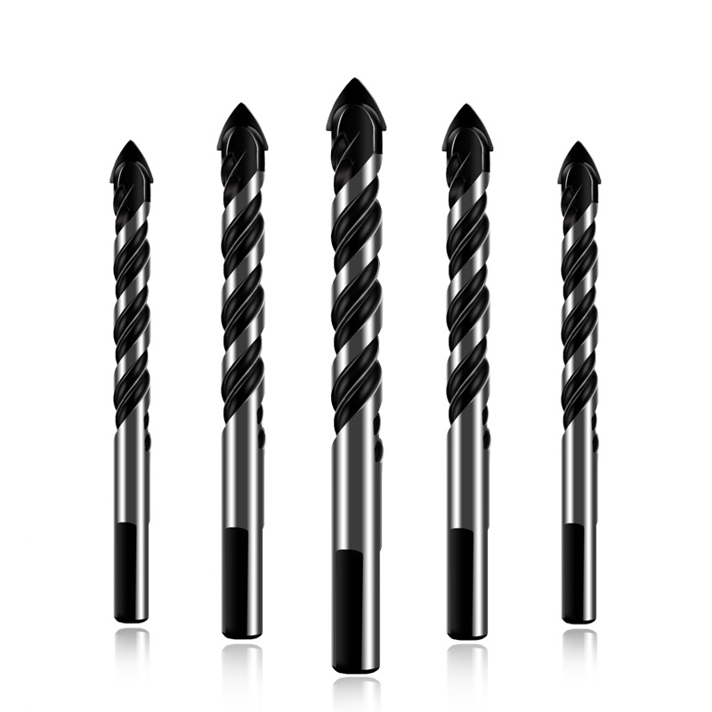 瓷砖钻头玻璃陶瓷混凝土水泥转头6mm8mm合金打孔套装手电钻三角钻