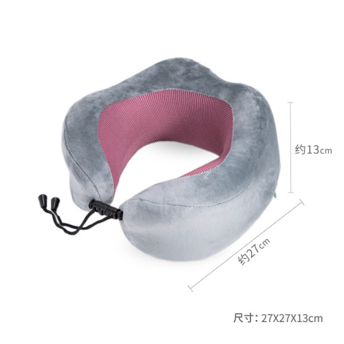 Slow rebound space memory foam U-shaped pillow, stowable neck pillow, new aircraft travel pillow, portable comfortable U-shaped pillow