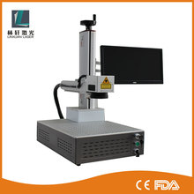 便携式桌面一体机光纤激光打标机 小型便携式激光刻字机金属雕刻