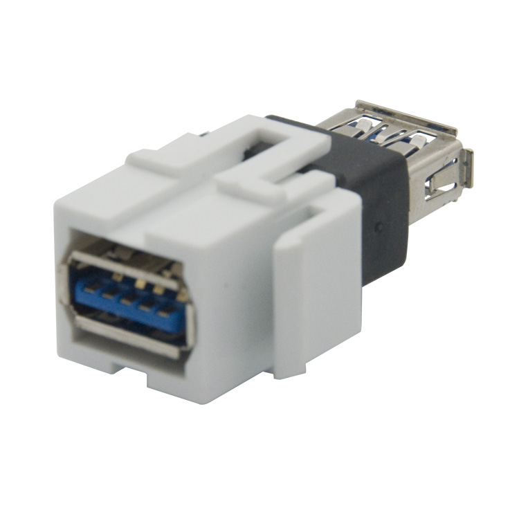 美式 经典款 Keystone USB 3.0 母对母直通 连接器