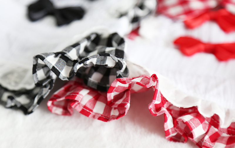 格子蝴蝶结女仆裙