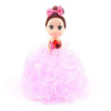Scissors with bow, doll with accessories, polyester, Birthday gift