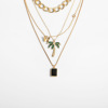 Three dimensional accessory, necklace, European style, simple and elegant design, with gem