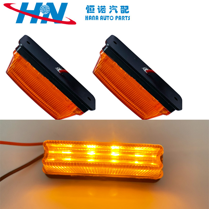 Suministro transfronterizo de exportación 24V iluminación luz de lado de tierra luz lateral del camión luz LED luz trasera ancho image 6
