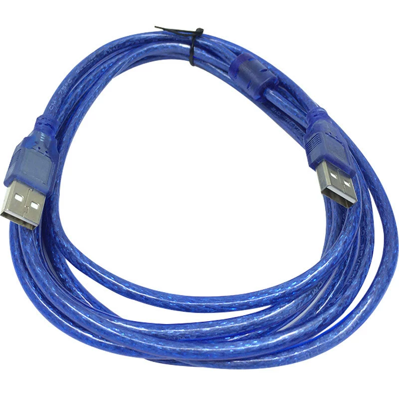 Высокоскоростной USB2.0 дата-кабель штекер A — штекер A, с магнитным кольцом, для компьютера/жёсткого диска, длина 1.5 м