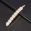 Hairgrip from pearl, woven hair accessory handmade with bow, European style, simple and elegant design, knit yourself