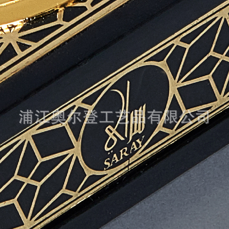 2019 Middle East Incense burner Wooden Custom square decorative items Alloy incense burner Flat mouth creative custom export wholesale detail image 2