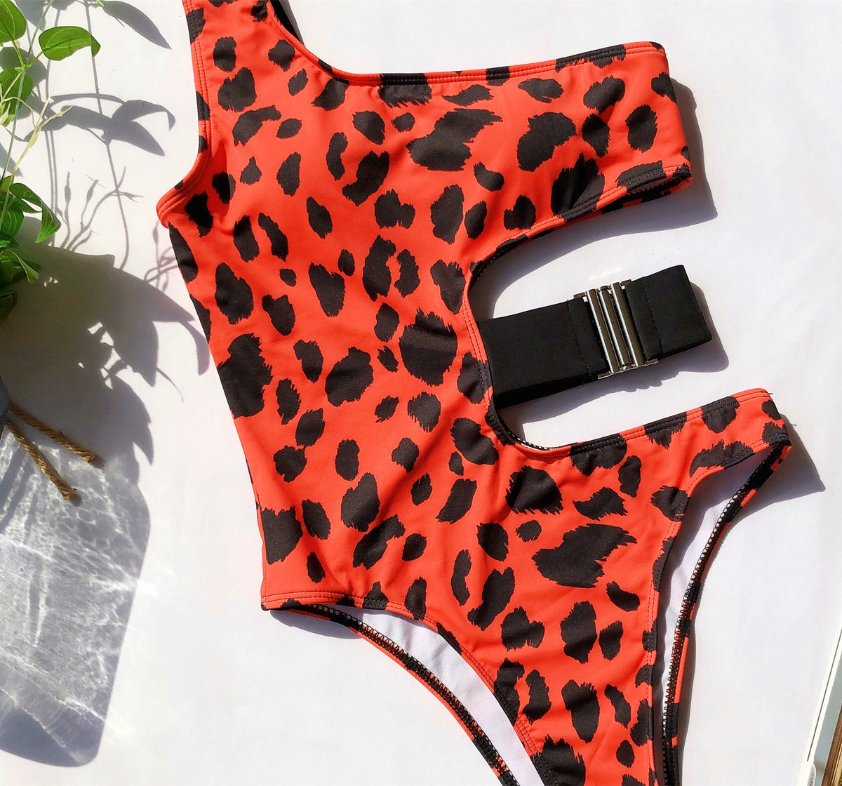  leopard print one-piece swimsuit  NSDA2202