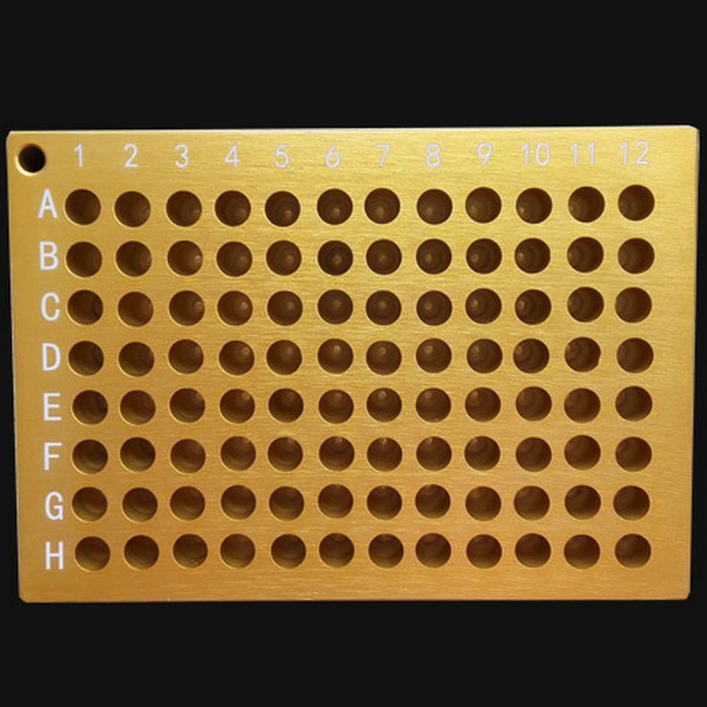 低温配液模块PCR实验预冷铝制金属冰盒96孔24孔0.2ml/1.5ml冻存盒-阿里巴巴