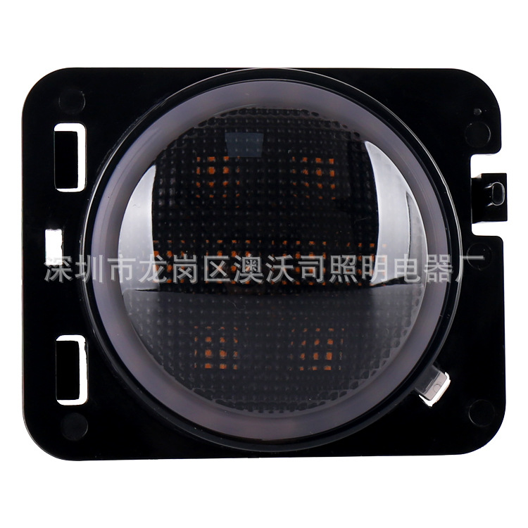 Shepherd Wheel eyebrow light with Angel eye car modified LED light yellow light side light warning light car LED light