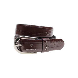 BSCI 厂家皮带厂定制生产针扣棕色蛇纹女士腰带皮带