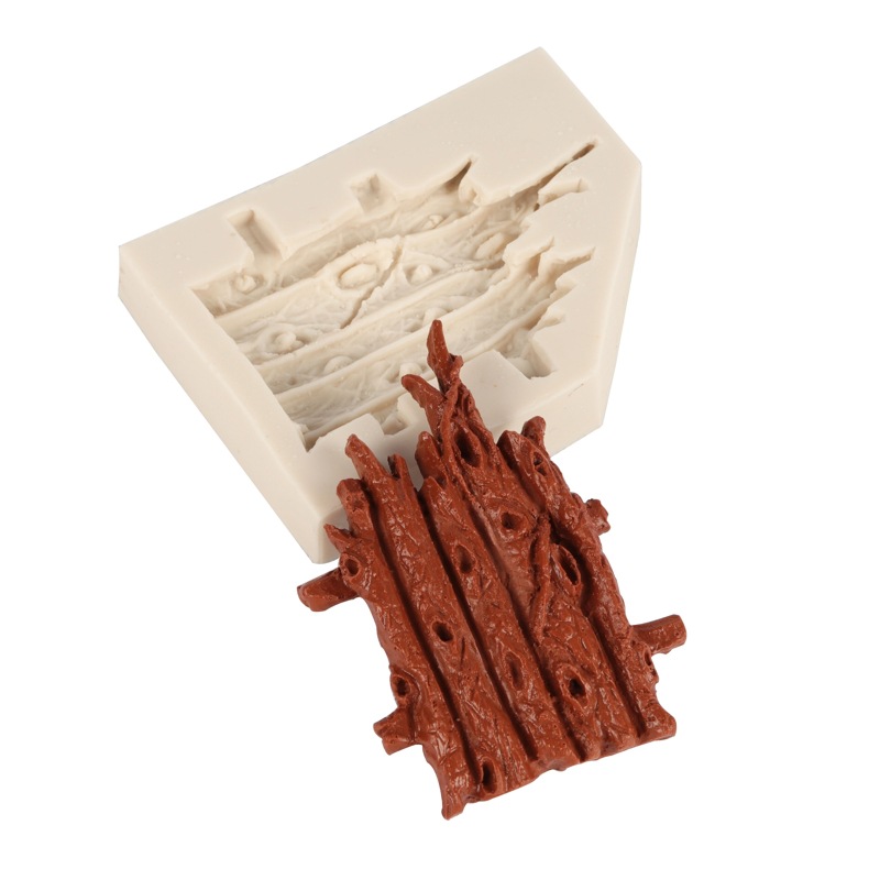 Fondant herramienta estilo chino bambú molde de silicona hoja de bambú molde de pastel fondant cake molde de silicona herramienta para hornear