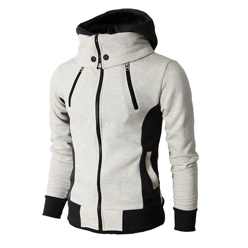 Herrenbekleidung Frühling und Herbst Winter neue zweiteilige Sport Strickjacke Freizeit Herren Slim Pullover Jacke_voghion.com