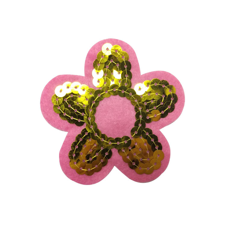 珠片绣电脑绣花定制花朵款式精服装辅料衣服补丁印花刺绣布贴