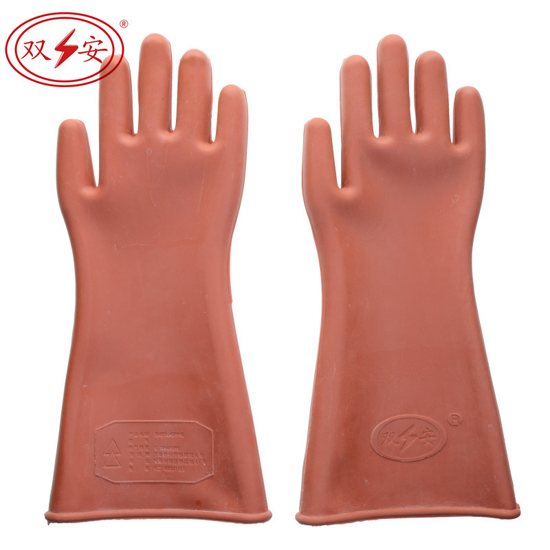 批发天津双安牌12KV绝缘手套 干胶高压电力绝缘手套12KV