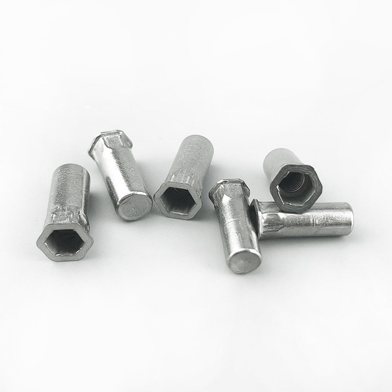 304不锈钢小沉头内角盲孔拉铆螺母平头半六角铆螺母M5M6M8M10M12