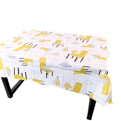 創意圖案耐高溫環保健康桌布 PEVA桌布防水易打理桌布可定制logo