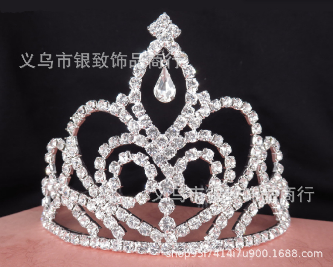 【厂货通】义乌厂家19新款大皇冠 流行饰品 新娘头饰婚纱礼服配饰
