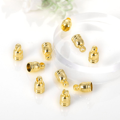 supply diy Jewelry parts Material Science golden Smooth three-dimensional Bracelet Diaozhong manual Metal Necklace Pendant Mixed batch