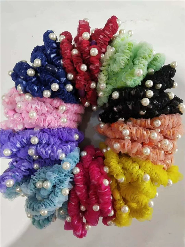 Горячий киоск для продажи шифоновая пряжа жемчужная голова цветок один юань два юаня ювелирных изделий оптом