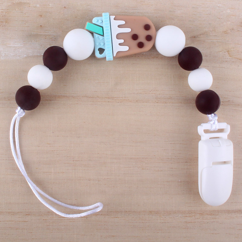 Cadena de chupete para bebé pezón cuerda de silicona mordedor cadena anti-caída suministros maternos e infantiles Comercio exterior Amazon nuevo
