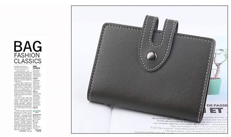 Cute thin small card holder womens ID card bag hasp buckle student female card bag wholesalepicture8