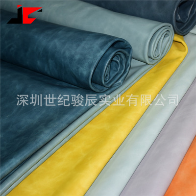 Top layer leather Double color oil wax Full opening luggage Hard and soft leather bag Shelf