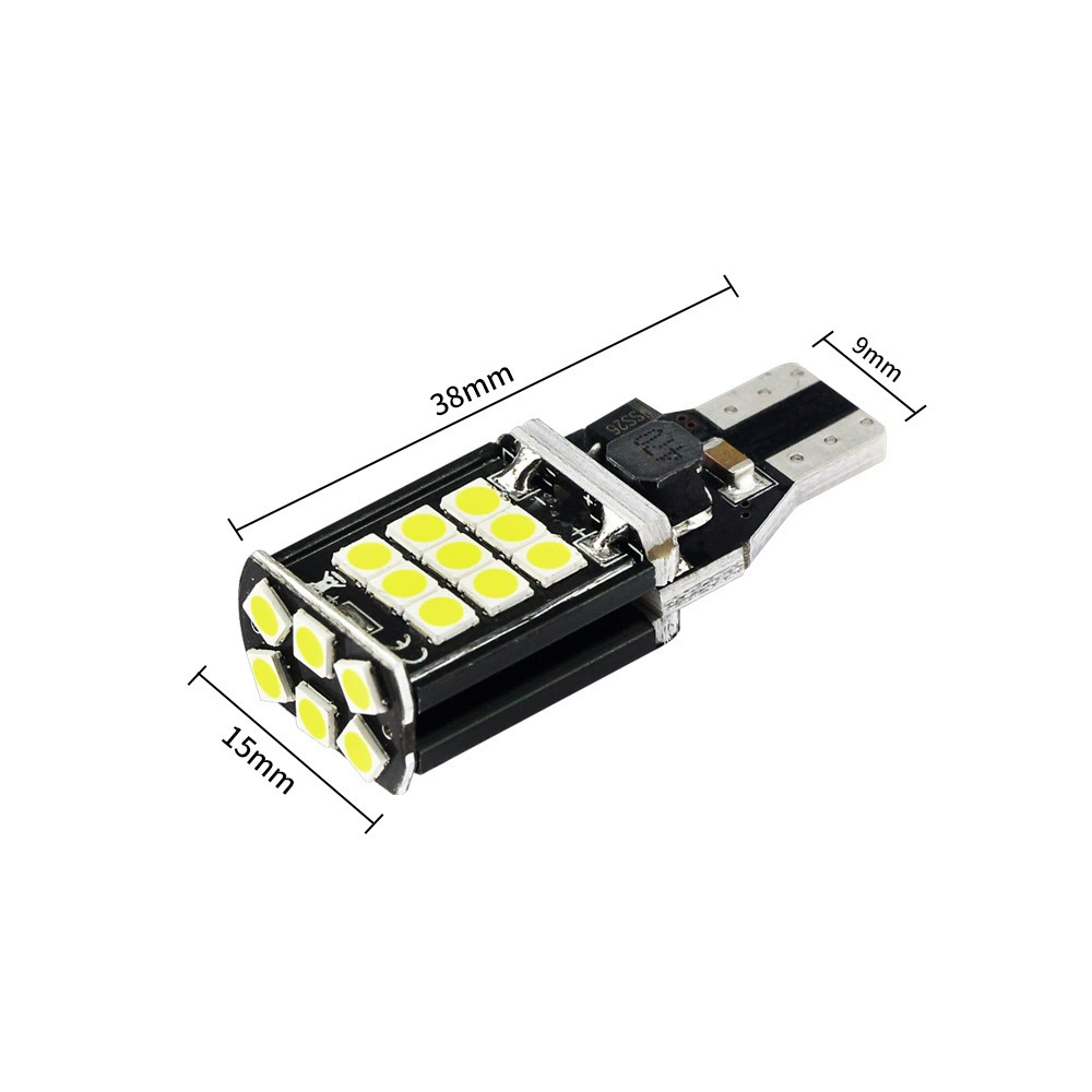 Автомобильная LED-лампа T15 3030 24SMD задний свет, светодиодные фонари 6500K, 12V-24V