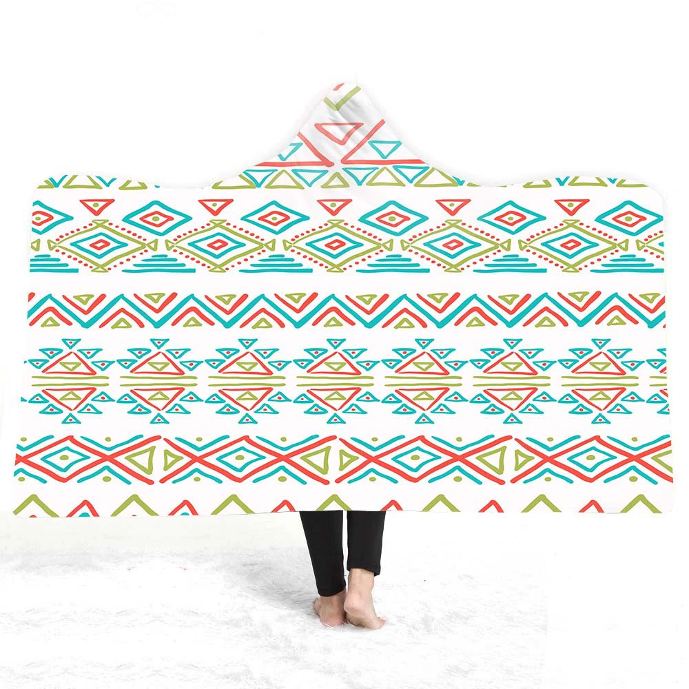 Волшебный плащ Плащ с капюшоном Одеяло Взрослые Дети Шляпа Двойной Плюшевый Богемный Трансграничный Амазонка