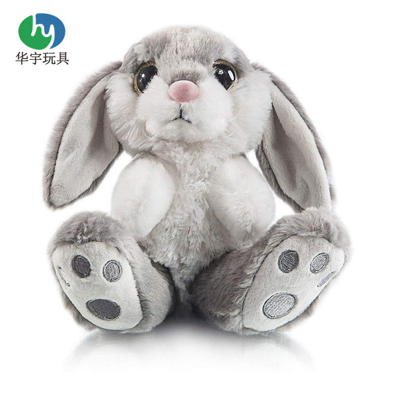 12 grey Plush rabbit Toys rabbit toy Batch customized manual Sewing Mao Gong machining