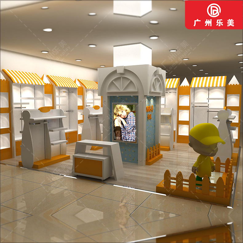 母婴用品母婴货架童装孕婴单双面展示架婴儿奶粉服装货柜批发