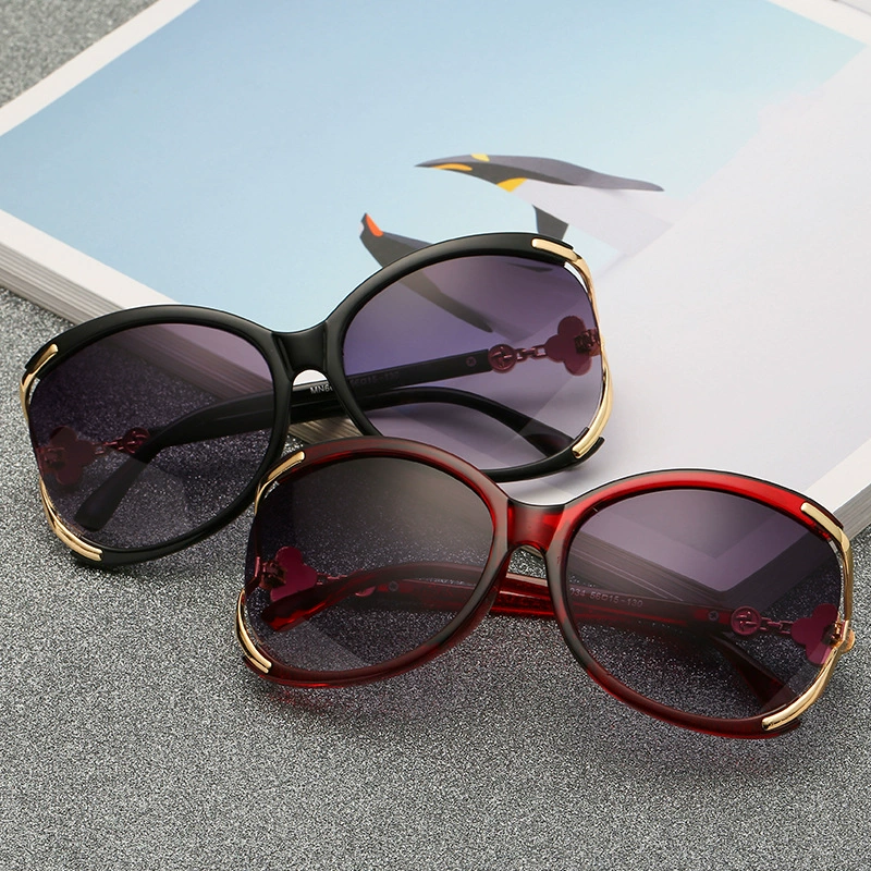 (Wholesale), trend elegant glasses solar-powered, sunglasses, four-leaf clover