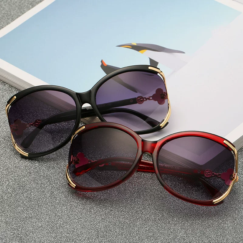 (Wholesale), trend elegant glasses solar-powered, sunglasses, four-leaf clover