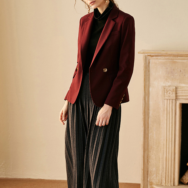 海赛蜜尔2021新款00789秋冬装女职业小西装外套OL通勤知性修身